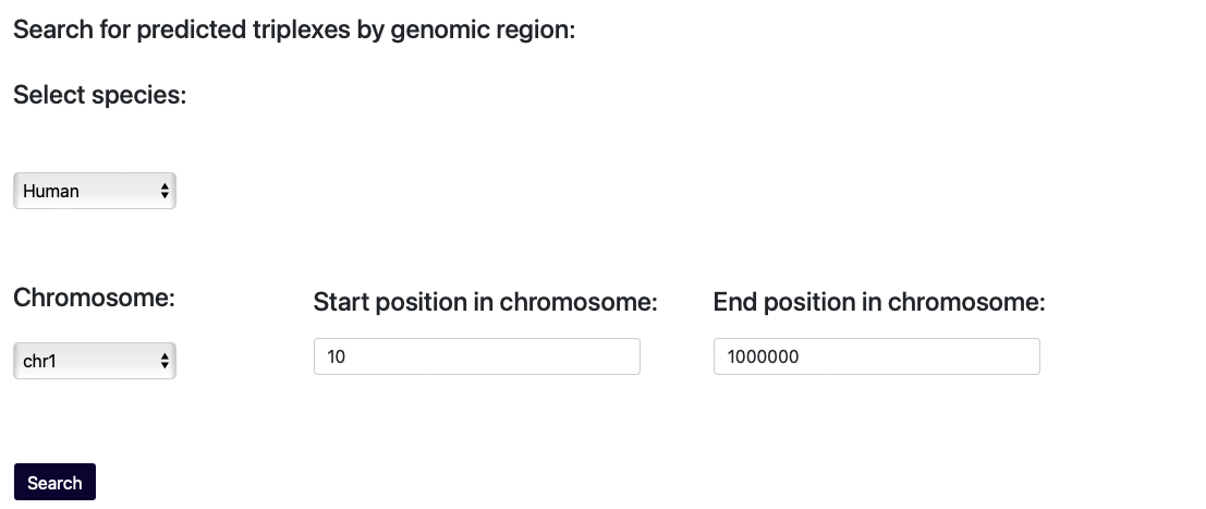 Single region search